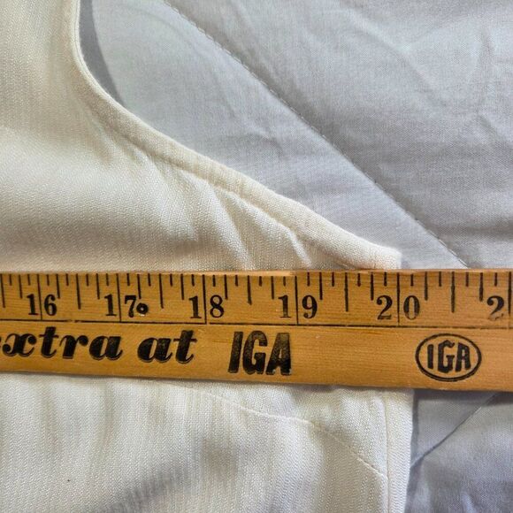 EUC GAP CREAM BOHO SCOOP NECK EMBROIDERED EDGE TANK TOP SIZE L - Picture 13 of 14